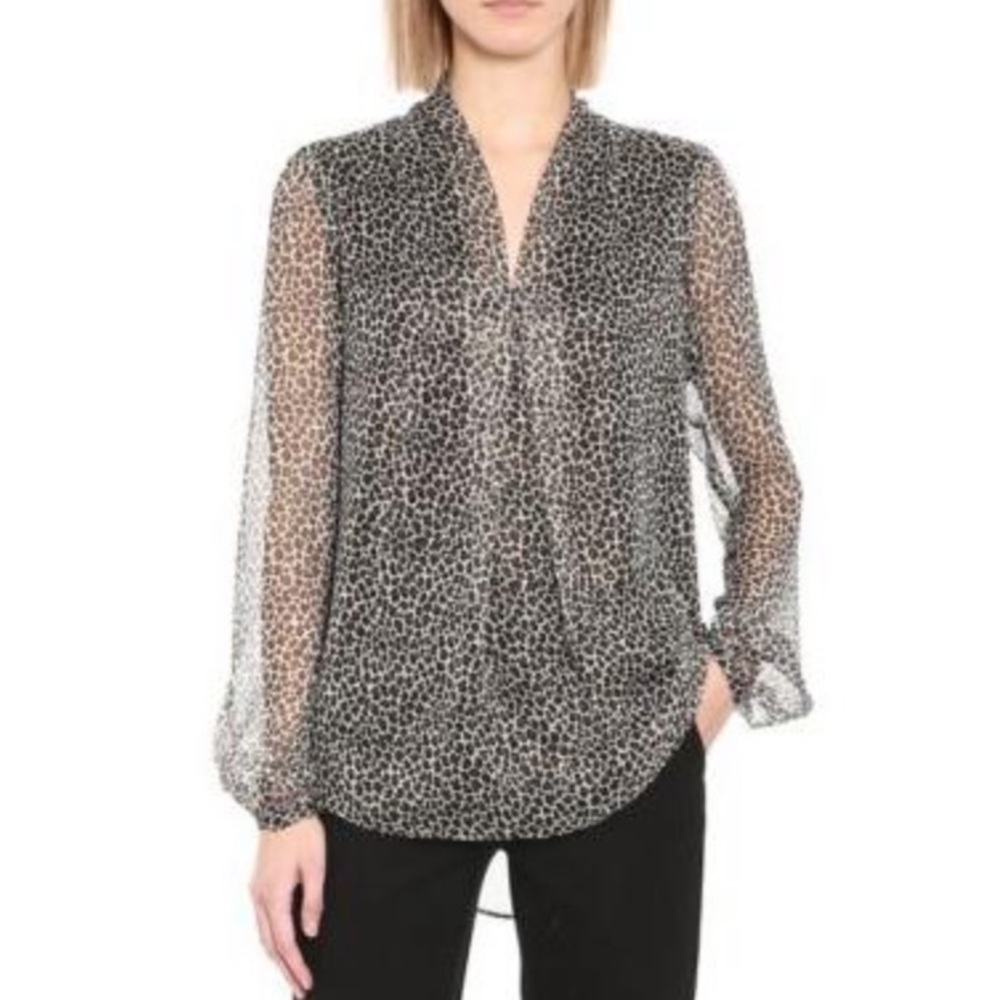 MICHAEL Michael Kors Leopard Print Blouse